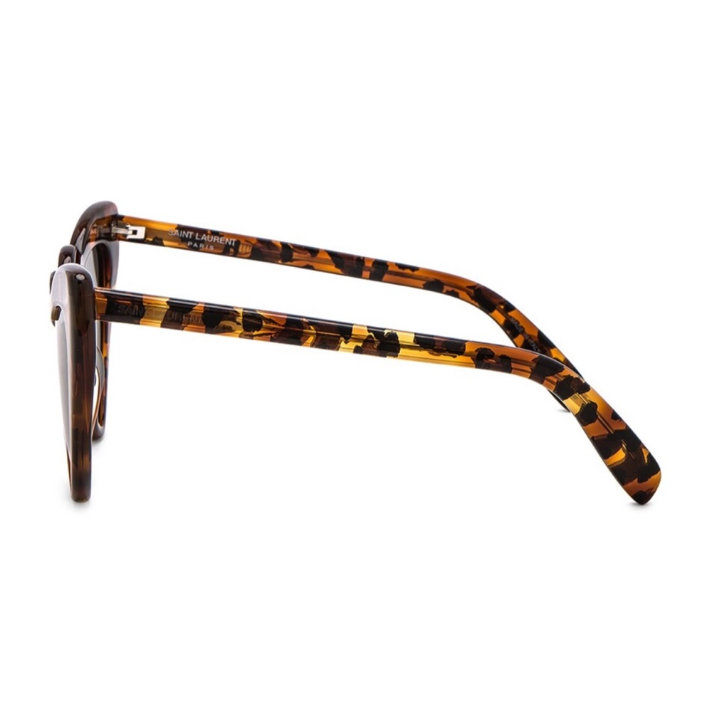 SAINT LAURENT 54MM Heart Shape Cat Eye Tortoise Sunglasses in HAVANA, NEW - Picture 3 of 16